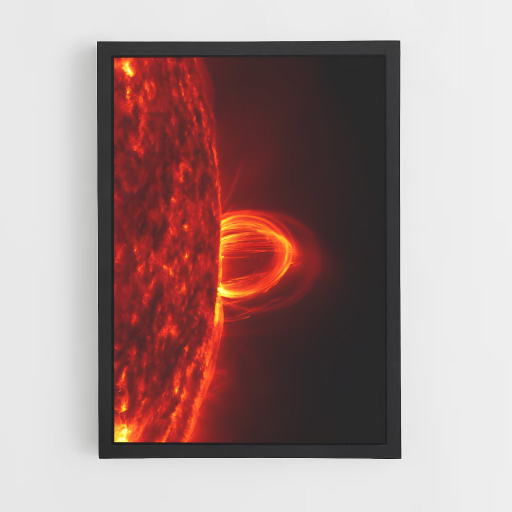 Poster Flamboiement Solaire – affiche Système solaire (vue 2)